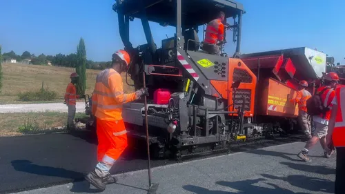 Première française dans le Tarn : une chaussée recyclée directement...