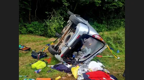 Dramatique accident de la circulation pour une famille de cinq...