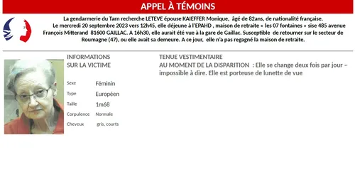 Gaillac. Un appel à témoins lancé après la disparition d'une...