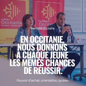 Rentrée 2026 : jusqu'à 1 000 euros d'économies par lycéen en Occitanie