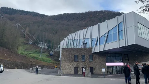 Les premiers tours de pistes de la "Crémaillère Express" à Luchon 