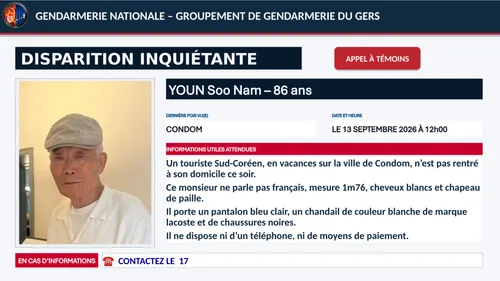 Disparition inquiétante dans le Gers