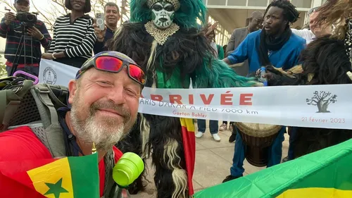 Un Alsacien vient de terminer Paris-Dakar à pied