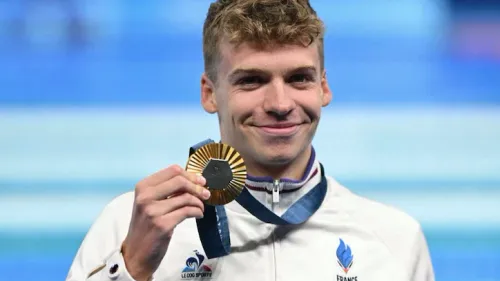 Léon Marchand, personnalité préférée des enfants