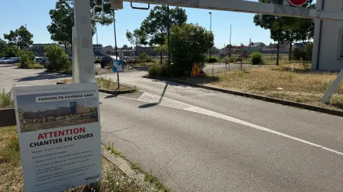 Gare de Sélestat : début du chantier du futur parking