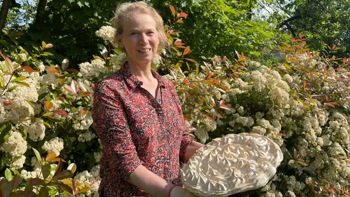 La tarte à la rhubarbe meringuée "façon grand-mère"de Cathy