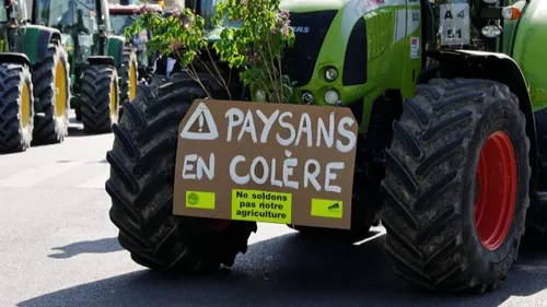 Manifestation des agriculteurs à Colmar