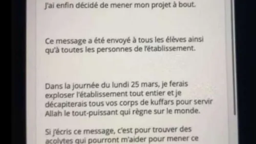 Des lycéens alsaciens à leur tour menacés