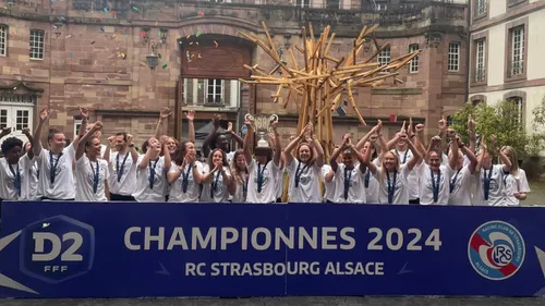 Les Bleues du Racing ont fêté leur titre à Strasbourg