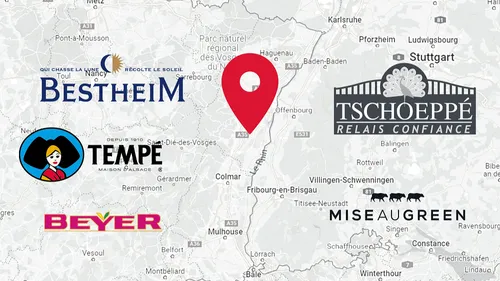 Dans quelles villes alsaciennes sont basées ces célèbres enseignes ? 