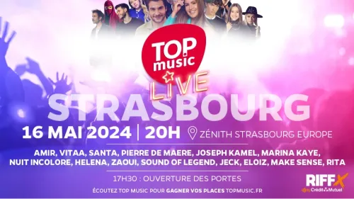 13 artistes à notre prochain Top Music Live