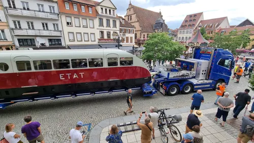 Festival Bugatti : l’autorail est arrivé à Molsheim