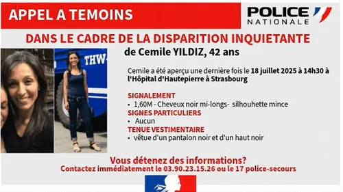 Strasbourg : disparition inquiétante d’une femme de 42 ans 