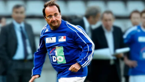 Quand François Hollande joue au foot ... à Strasbourg ! 