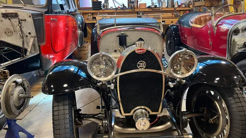 Le Bugatelier chouchoute les Bugatti de collection 
