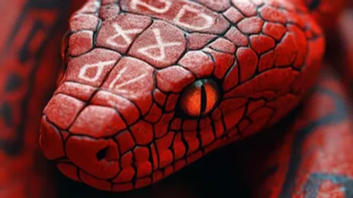 Un serpent rouge géant à Colmar ! 