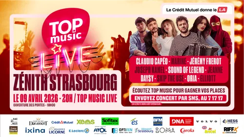 Un nouveau Top Music Live le 9 avril au Zénith de Strasbourg !