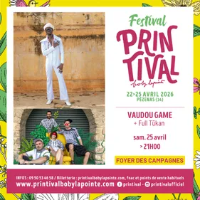 Printival Boby Lapointe - concert : vaudou Game + Full Tukan 
