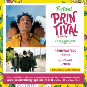 Printival Boby Lapointe - concert : David Walters + Dimoné 