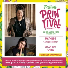 Printival Boby Lapointe - concert : Mathilde + Alma Rechtman