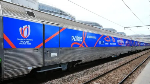 Rugby : départ du train du Mondial 2023