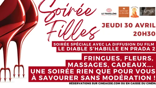 Soirée filles au cinéma le Travelling d'Agde