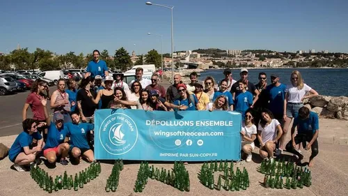 Opération plage propre en Méditerranée