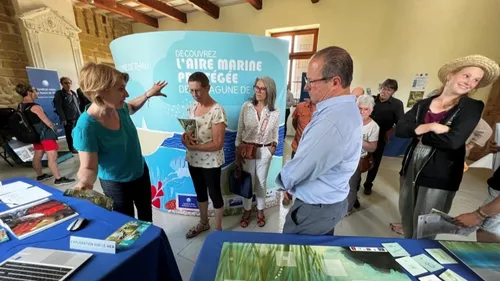 Exposition sur l'aire marine protégée à Sète