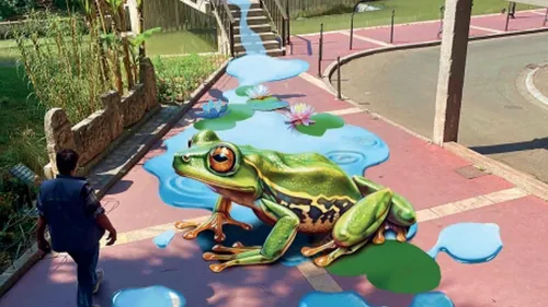 Narbonne : une œuvre de street-art éphémère dans le centre-ville