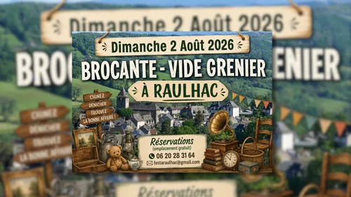RAULHAC (15) : BROCANTE VIDE-GRENIER
