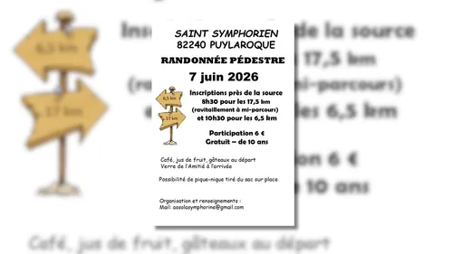 PUYLAROQUE (82) : Randonnées pédestres de St Symphorien