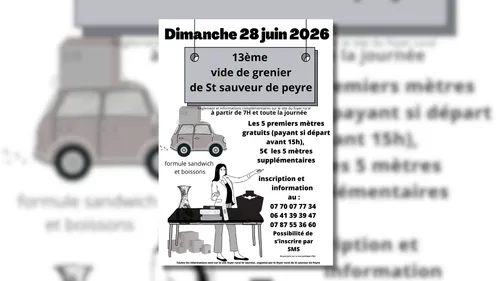 St Sauveur d epeyre (48) : vide grenier