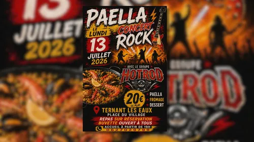 Ternant les eaux (63) : Paella Concert Rock