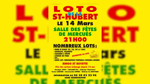 MERCUES (46) : Loto de la Saint Hubert 