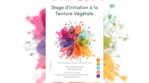 Allemans (24) : Stage d'initiation à la teinture végétale