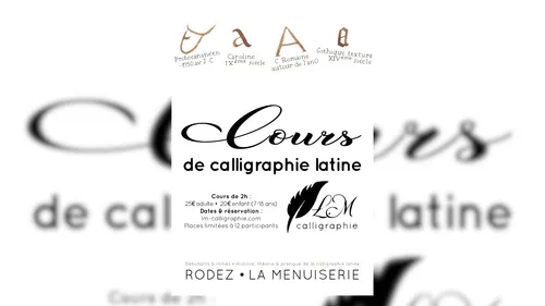 Rodez (12) : Cours de calligraphie latine