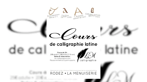 Rodez (12) : Cours de calligraphie latine