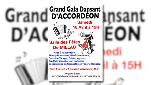 Millau (12) : Grand gala d'accordéon dansant