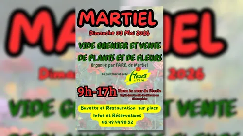 Martiel (12) : Les floralies et vide grenier
