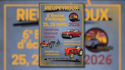 Rieupeyroux (12) : 6eme Bourse d'échange et exposition de véhicules...