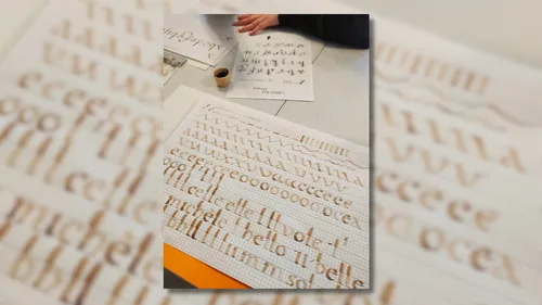 Marcillac-Vallon (12) : Cours de calligraphie latine