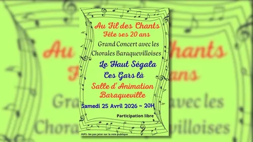Baraqueville (12) : Au Fil des Chants fête ses 20 ans