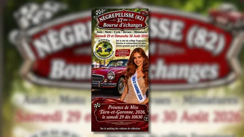 Nègrepelisse (82) : Bourse Auto Moto Nègrepelisse 