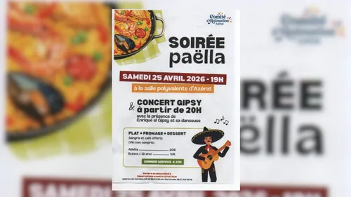 AZERAT (43) : SOIREE PAELLA