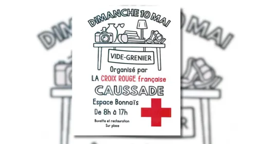 CAUSSADE (82) : Vide grenier de la Croix Rouge