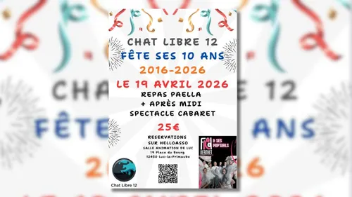 LUC (12) : Anniversaire association Chat Libre 12