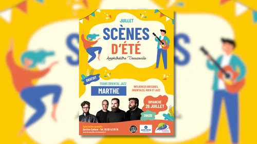 Decazeville (12) : Scènes d'été - MARTHE Trans Oriental Jazz