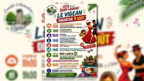 Le Vigean (15) : Fête de la Saint-Laurent 