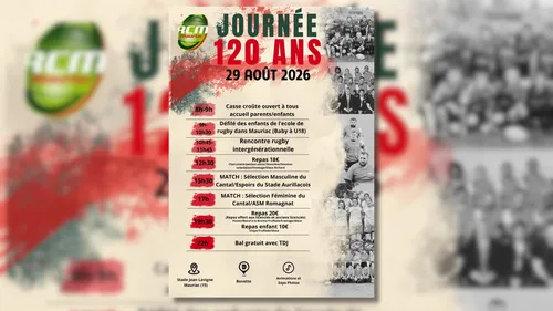 Mauriac (15) : 120 ans du Racing Club Mauriacois 