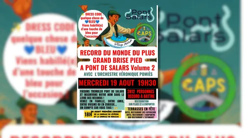 PONT DE SALARS (12) : Deuxième tentative de Record du Monde de...